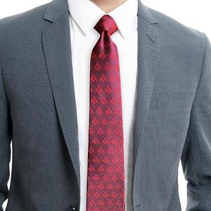 Corbata masónica Red Square & Compass - [Roja] Tipo de tela Poliéster Perfecta para cualquier reunión o ocasión de la logia - Product Image 4