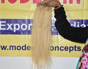 Cabello sin procesar al por mayor Natural Genius trama rubia 6*6 cierre recto ninguno derramamiento templo crudo virgen vietnamita cabello humano - Product Image 1