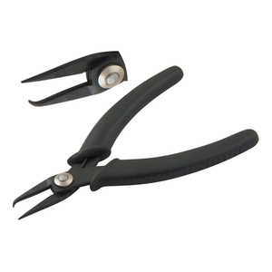 Pince à anneaux brisés en acier inoxydable 130 mm avec poignées à ressort en plastique pour la fabrication de bijoux, le bricolage, la découpe d'anneaux de retenue, le sertissage et la pêche - Product Image 1