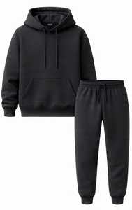 Conjunto Deportivo de Invierno Bordado y Cómodo, 100% Algodón, Ropa Casual con Logotipo Frontal - Product Image 1
