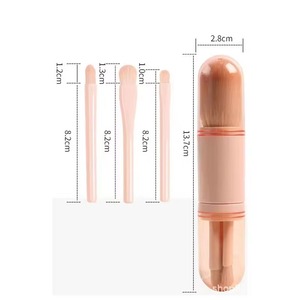 Dropshipping Products 2026 Portable Multifunctional 4 in 1 Makeup <b>Brush</b> Set Soft Beauty Makeup Tool Dropshipping Agent - Product Image 4