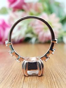 Anillo de Compromiso Unisex con Diamante de Corte Esmeralda de 2.5ct, Clásico, Solitario, VVS/VS, Cultivado en Laboratorio, Oro Sólido de 10K, Certificado IGI, para Fiesta - Product Image 6