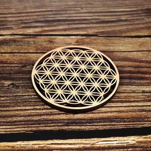 Posavasos de Madera de Acacia Hecho a Mano, Diseño Moderno y de Lujo, Duradero, con Color/Logotipo Personalizable e Impresión Láser para el Hogar y Regalos de Bienvenida - Product Image 4