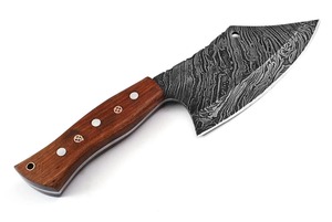 Couteau à découper artisanal en acier inoxydable avec manche en bois et étui en cuir, couteau de boucher personnalisé pour hacher la viande, couteau de chef de cuisine OEM ODM - Product Image 3
