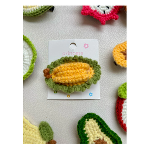 Beginner Crochet Hair Clip Kit Soft Acrylic Yarn Floral <b>Pattern</b> DIY <b>Knitting</b> Set Assorted Colors 3-14 Years 99 Gold Data - Product Image 3