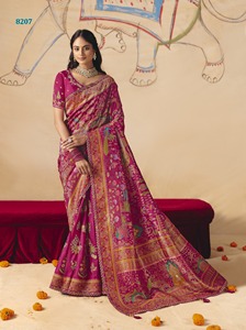 Collection de saris en soie pour mariage en gros – Vêtements ethniques luxueux et légers avec des motifs élégants et des détails raffinés - Product Image 6