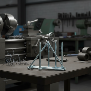 Tornillos de Cabeza Hexagonal de Acero al Carbono Galvanizado en Zinc Clase 4.8 y 6.8, Rosca Parcial, M6-M12, Métricos/Pulgadas, Estándar DIN/ANSI, PDC - Product Image 1