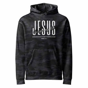 เสื้อฮู้ดดี้ Jesus camo God's Promise สำหรับผู้ชาย ผู้หญิง และวัยรุ่น พร้อมตัวอักษร Chenille แบบสั่งทำพิเศษ ผ้าฝ้ายพรีเมียม - Product Image 3