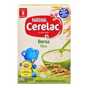 Nestlé Cerelac Arroz Natural (sin Leche) SIN AZÚCAR AÑADIDA para bebés 200g x 24 Desde los 6 meses en adelante - Product Image 1