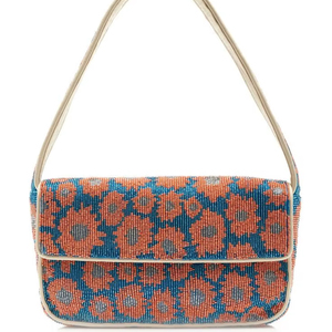 Floral Beaded Eco-Friendly Zipper Closure Handmade Women's Shoulder Bag Aesthetic Summer Handbag - Product Image 1