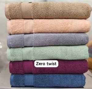 Toallas de Baño de Hotel de Lujo, Suaves al Tacto, 500gsm 600gsm 16S, Blancas Lisas, 100% Algodón - Product Image 3