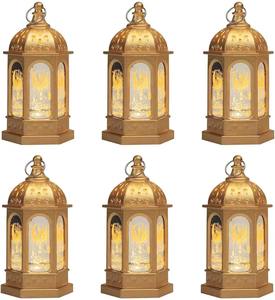 Linterna LED Eid Mubarak, Ramadán Kareem, Lámpara Decorativa de Madera Vintage Islámica Hecha a Mano, Luz de Vela Colgante, Decoración para el Hogar, Regalo - Product Image 1