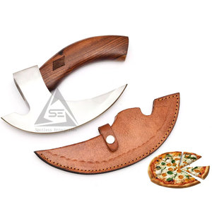 Oem Service Custom Made High Quality Pizza Cutting <b>Axe</b> with Wood <b>Handle</b> and Stainless Steel Blade-Bulk Quantity Available - Product Image 2