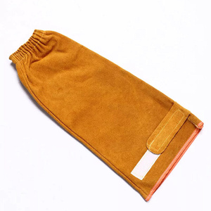 Manchons de protection pour les bras en cuir de vachette pleine fleur, résistants à l'abrasion, pour la soudure et les travaux de lutte contre l'incendie - Product Image 2