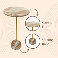 Table d'appoint moderne de luxe avec plateau en métal, faite à la main, pour salon, hôtel, bureau, tables plaquées or