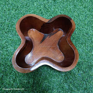 Best Quality Wooden Bowl Modern Rice Salad Soup Bowl Centre Piece Salad Bowl for Wedding Parties and Housewarmings At best Price - Product Image 3