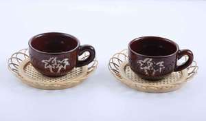 Bamboo Boho Rattan <b>Coasters</b> Woven Wicker Retro Rustic <b>Drink</b> <b>Coasters</b> for Coffee Tea Beverages Natural Table Placemats for Home - Product Image 6