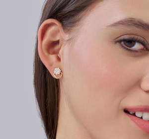 Elegant Vintage 14KT Yellow Gold Lab Grown Diamond IGI Certified Gold Plated Drop Earrings for Women Wedding Party Fine Gift - Product Image 6