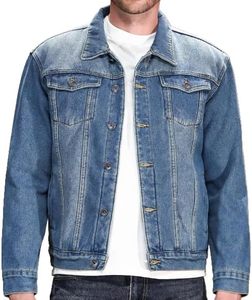 Blouson en jean premium pour homme, délavé vintage, en coton, boutonné, style streetwear décontracté, vêtement d'extérieur, personnalisable OEM ODM, vente en gros - Product Image 4