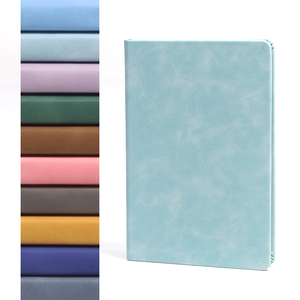 Carnet de notes exécutif classique en cuir à couverture rigide A5, 100 feuilles, reliure cousue, imprimé numériquement, pour réunions - Product Image 3