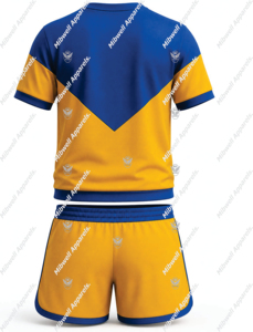 Ensemble d'entraînement pour femmes personnalisé SG RHO avec broderie et impression, logo 1922, short et t-shirt en polyester à séchage rapide - Product Image 2