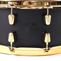 SN- LBG1 Coque de tambour en aluminium 14''x6.5'' avec 8 goujons en alliage de zinc, tambour professionnel