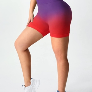Shorts de Yoga para Activación de Glúteos, Cintura Alta, Contorno Definido, Mezcla de Nailon y Spandex, Estilo Deportivo para Mujer - Product Image 1
