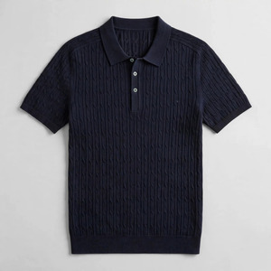 Polo homme en polyester et coton, uni, vierge, prix usine, personnalisable avec logo brodé ou imprimé - Product Image 3