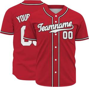 Maillots de baseball et de softball personnalisés pour hommes, femmes et jeunes, 100 % polyester, maillot de baseball respirant et anti-transpiration - Product Image 3
