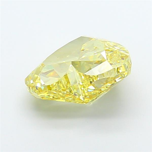 Diamant de laboratoire exclusif, jaune intense fantaisie, taille cœur, 5,97 carats, VS2, certifié IGI, diamant synthétique en vrac, qualité export, CVD. - Product Image 2