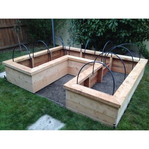 Premium Wooden Raised <b>Garden</b> Bed U-Shaped Walk-In Design For Back-Friendly Gardening Customizable Deep Root <b>Vegetable</b> <b>Planter</b> - Product Image 1