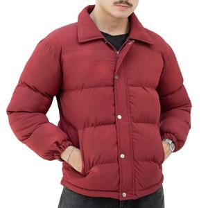 2026 New Arrival Winter Men's Canvas Puffer <b>Jacket</b> <b>Thin</b> Patchwork Polyester Fiber Filled <b>Waterproof</b> Breathable Long Sleeve - Product Image 1