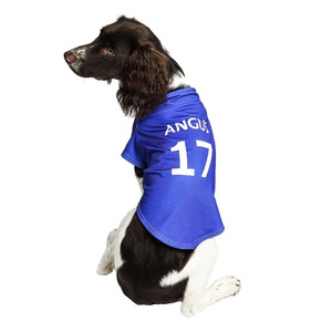 Robes pour chiens en maille unie bleue à imprimé animal, respirantes, pour les loisirs, toutes saisons, lavage à la main uniquement - Product Image 3