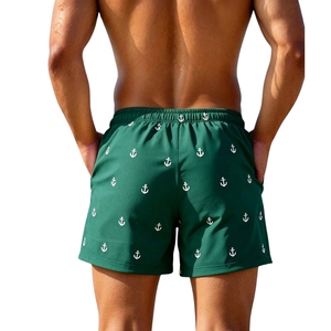 Short de bain imprimé pour homme, taille mi-haute, XL, séchage rapide, taille élastique avec cordon de serrage, coupe décontractée, pour sports nautiques d'été et vacances - Product Image 2