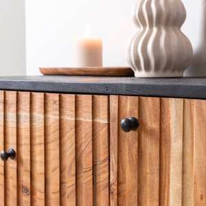 ตู้ไซด์บอร์ดทรงสูงรุ่นวันดานา เซเรโน โนวา ทำจากไม้กระถินเทศและโลหะ - Product Image 5