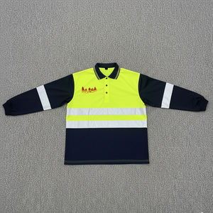 Reflective Safety Polo Shirt for <b>Construction</b> Site and Road Maintenance Workers - Product Image 1