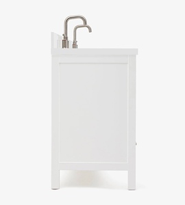 Meuble-lavabo Abigail 73 pouces à marque privée, blanc, double vasque, plateau en quartz blanc pur, optionnel, vente en gros, usine du Vietnam - Product Image 4