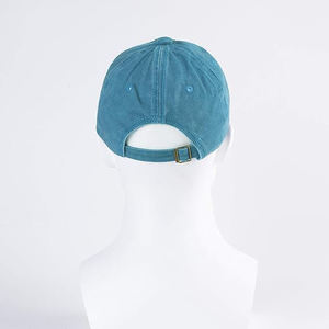 2026 Custom Teal Blue acid Washed 100%Cotton <b>Baseball</b> <b>Cap</b> <b>Plain</b> Unstructured Dad Hat Adjustable Outdoor Sport Sun Hat For mens - Product Image 3