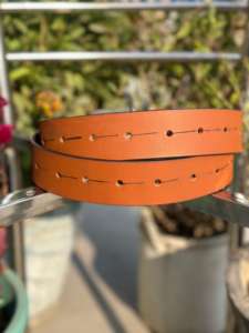 Ceinture en cuir artisanale de haute qualité pour homme avec boucle western et finition premium, largeur 3,5 cm, pour usage décontracté - Product Image 2