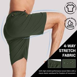 Shorts de sport d'été pour hommes, personnalisables, décontractés, confortables, amples, respirants, brodés, pour l'extérieur - Product Image 4