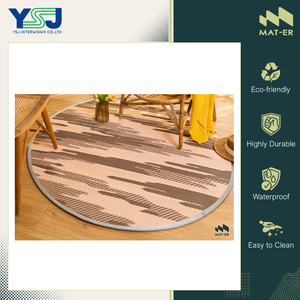 Fabriqué en Thaïlande, qualité exceptionnelle, tapis d'extérieur résistant à la corrosion, très vendu, rond, 100% polypropylène, tapis/paillasson en plastique - Product Image 5