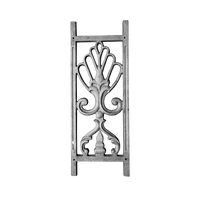 Panneau de rampe d'escalier en fer forgé Fleur de lis, insert de clôture, garde-corps de balcon de villa de luxe, grille de terrasse, fournisseur en gros