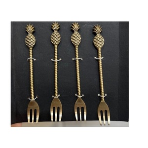Décoration de table de mariage, ustensiles de restaurant, fournitures, couverts, ensemble de cuillères, service, finition dorée, couverts en métal - Product Image 2