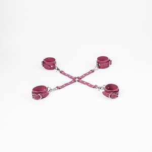 Luxury Full Grain Genuine Leather <b>Vintage</b> Heavy Duty Restraints 11Pcs Kit <b>Bondage</b> Fetish Gear Wholesale Private Labels RTTS-0047 - Product Image 5