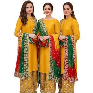 Ropa Tradicional India y Pakistaní para Fiestas, Vestidos de Diseñador para Mujer, Nueva Llegada, Vestidos Punjabi para Mujer, Mangas Largas - Product Image 1