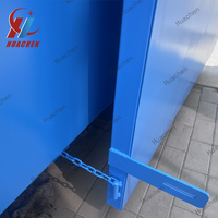 Vente directe usine – Conteneur à benne relevable en acier au carbone bleu de haute qualité pour usine de recyclage des déchets