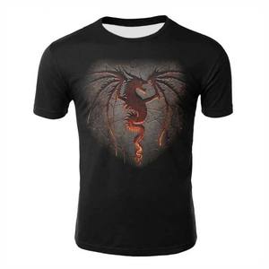 Camiseta ELIXE SPORTS para Hombre, Corte Regular, Transpirable, de Secado Rápido, Cuello Redondo, Estampado Digital Sólido en la Parte Delantera, Poliéster/Algodón, Tallas Grandes - Product Image 5