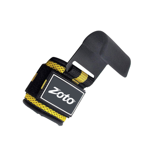 OEM Weightlifting Hooks Striped Gym Pull Ups Barbell Rows Wrist Support Straps Private Label Factory - Product Image 5