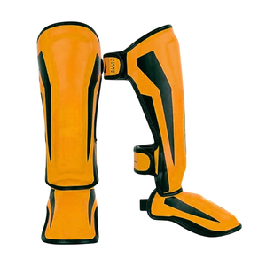 Protège-tibias de compression MMA en néoprène, manchon de protection pour le tibia et le cou-de-pied, protège-jambes de kickboxing pour équipement d'arts martiaux - Product Image 5