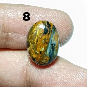 พลอยพีเทอร์ไซต์ธรรมชาติแบบคาโบชอง คละสี หลายสี สำหรับทำเครื่องประดับ เหมาะสำหรับช่างเงิน ช่างโลหะ - Product Image 2